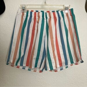 Women’s Multicolor Striped Shorts